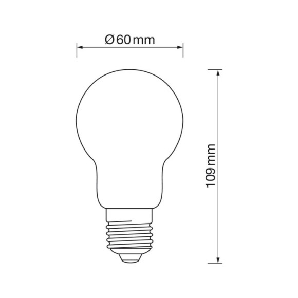 Standard CRISTAL E27 9W led 4000k