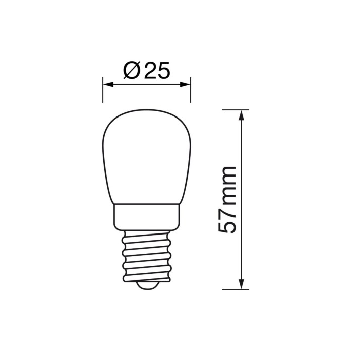 Pebetero E14 2,5W led 6000K