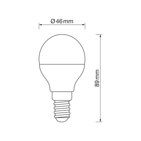 Esférica E14 dimable RGB 5W smart led