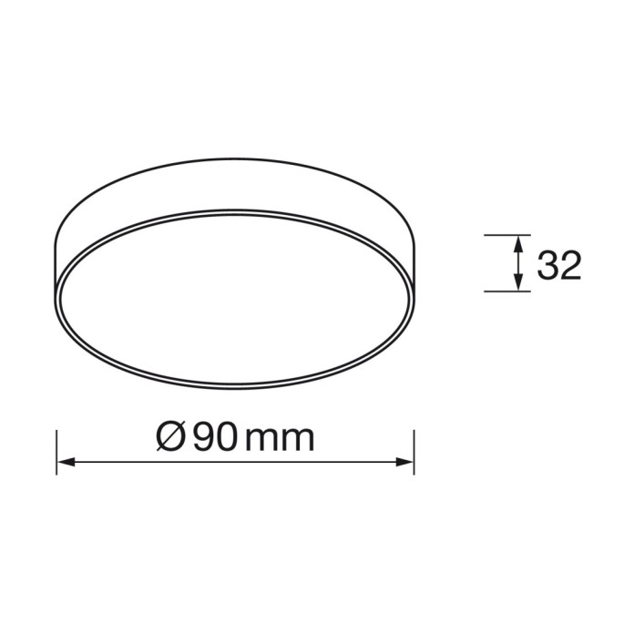 Panel superficie redondo 8W led 4000K