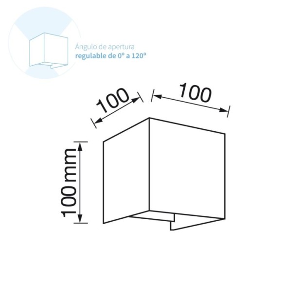 Aplique exterior 12W (6+6)
