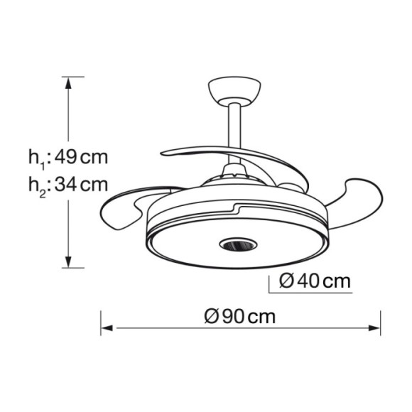 Ventilador Minidestroy musical CCT