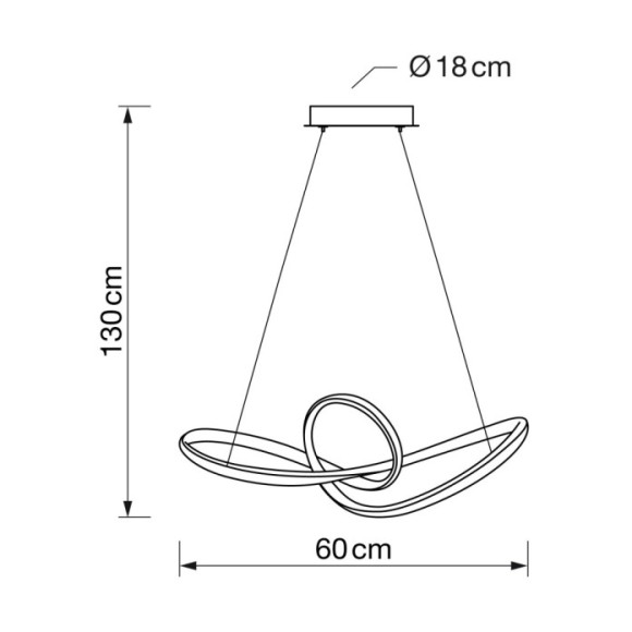 Lámpara colgante 56W