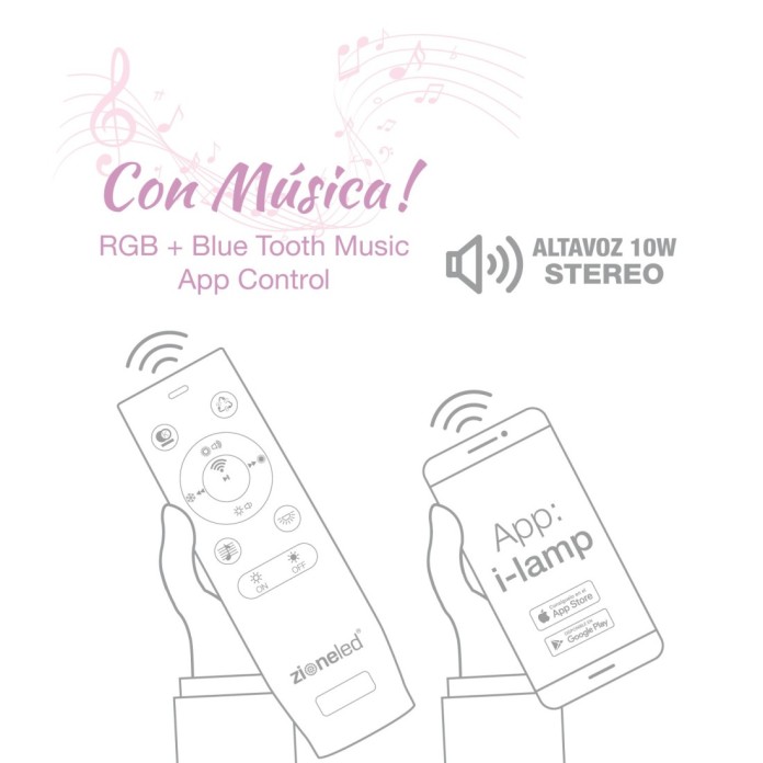 Plafón Talco 40 Musical