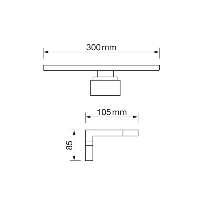 Aplique de baño 5W 4500K