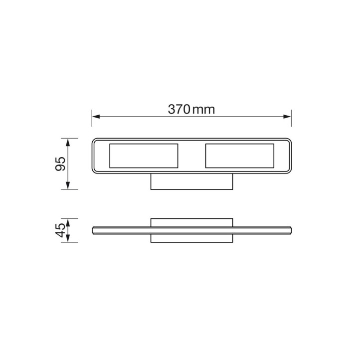 Aplique de baño 12W 4500K