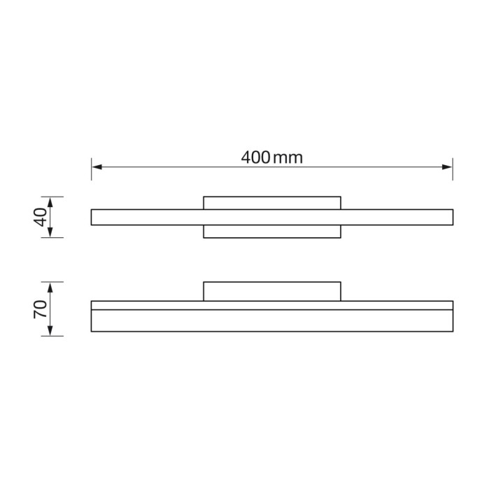 Aplique de baño 9W 4500K