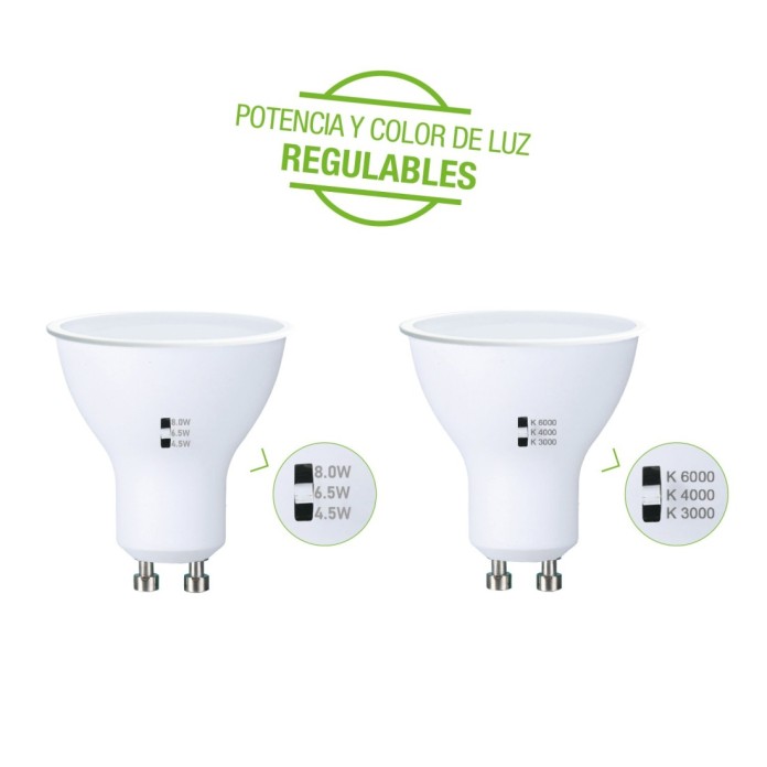 GU10 CCT 4,5-6,5-8W led