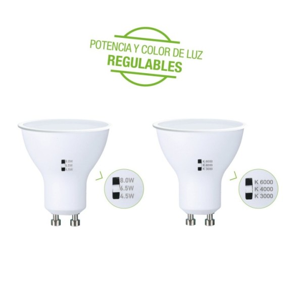 GU10 CCT 4,5-6,5-8W led