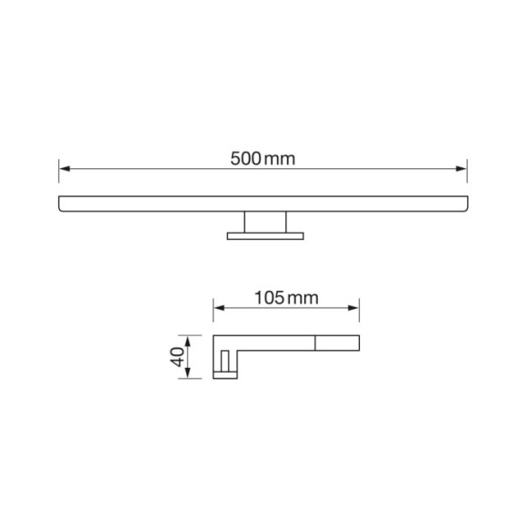 Aplique de baño 15W 4500K