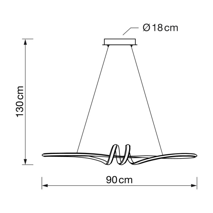 Lámpara colgante 72W