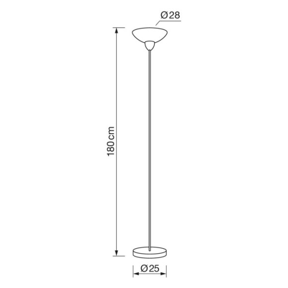 Pie de salón Ivar 1XE27