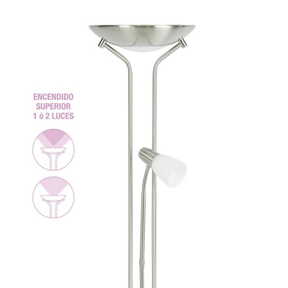 Pie de salón Isildur 2XE27 / 1XE14