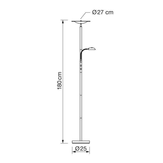 Pie de salón Sauron 4000K DIMABLE