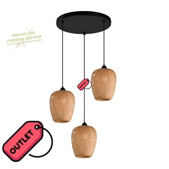 Lámpara colgante3xE27