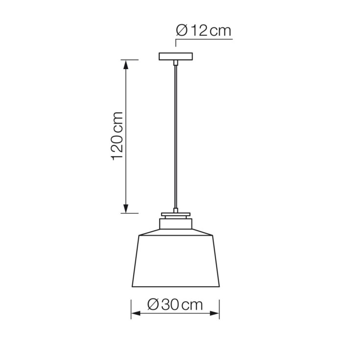Lámpara colgante1xE27