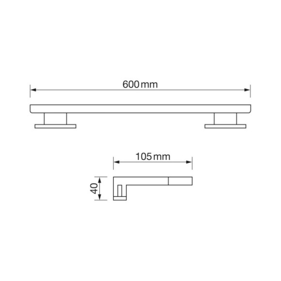 Aplique de baño 12W 4500K