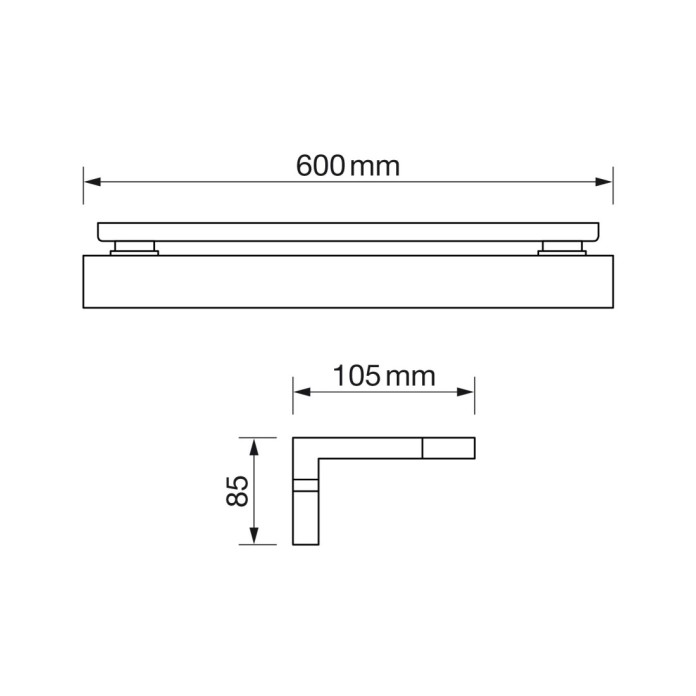 Aplique de baño 12W 4500K