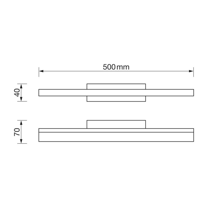 Aplique de baño 12W 4500K
