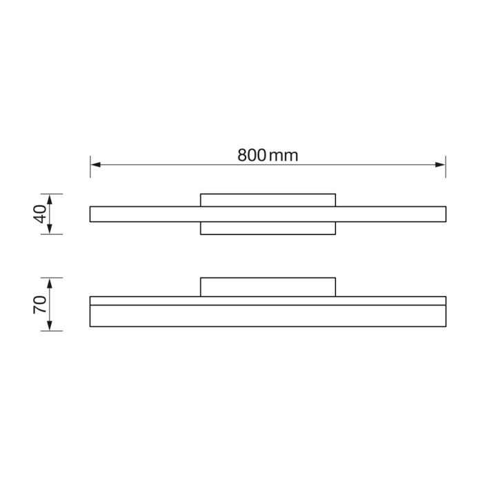 Aplique de baño 20W 4500K