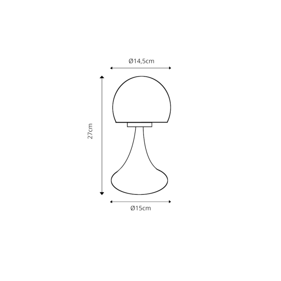 Sobremesa 1xG9 Touch ON/OFF