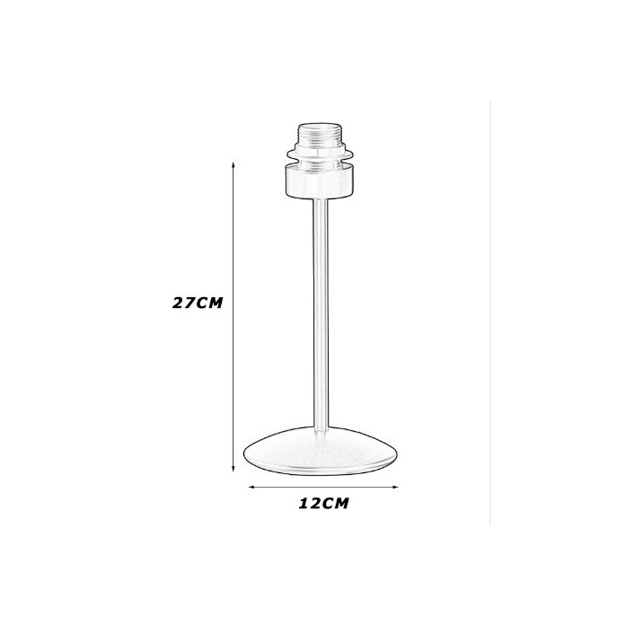 PORTATIL 1 LUZ E27 SIN PANTALLA