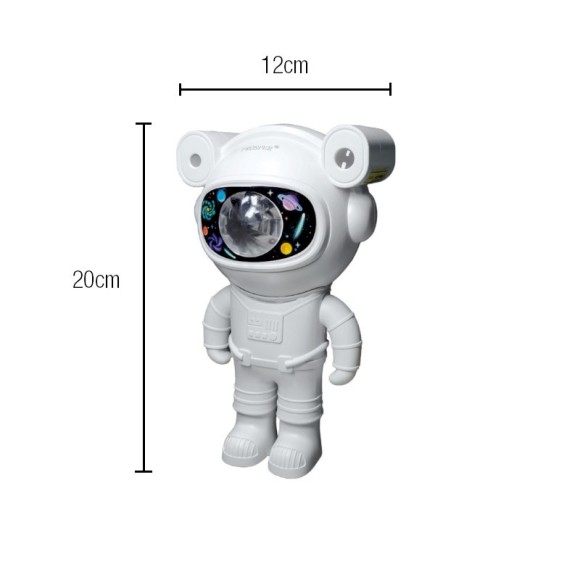 PROYECTOR ASTRONAUTA BLANCO CON ALTAVOZ