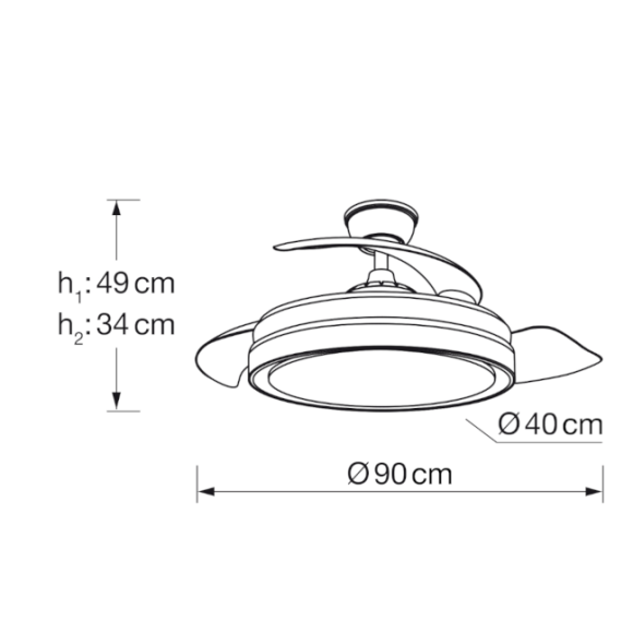 Ventilador Mini Manila DIMABLE Y CCT