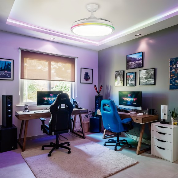 Ventilador Play DIMABLE CCT Y RGB