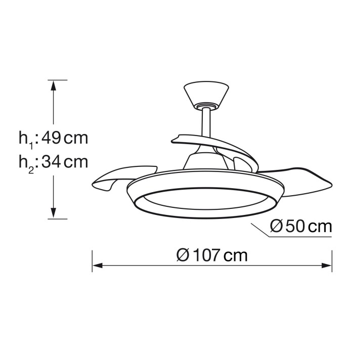 Ventilador Magno 77W DIMABLE Y CCT