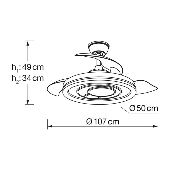 Ventilador Nice DIMABLE Y CCT