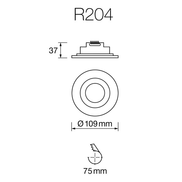EMPOTRABLE REDONDO FIJO