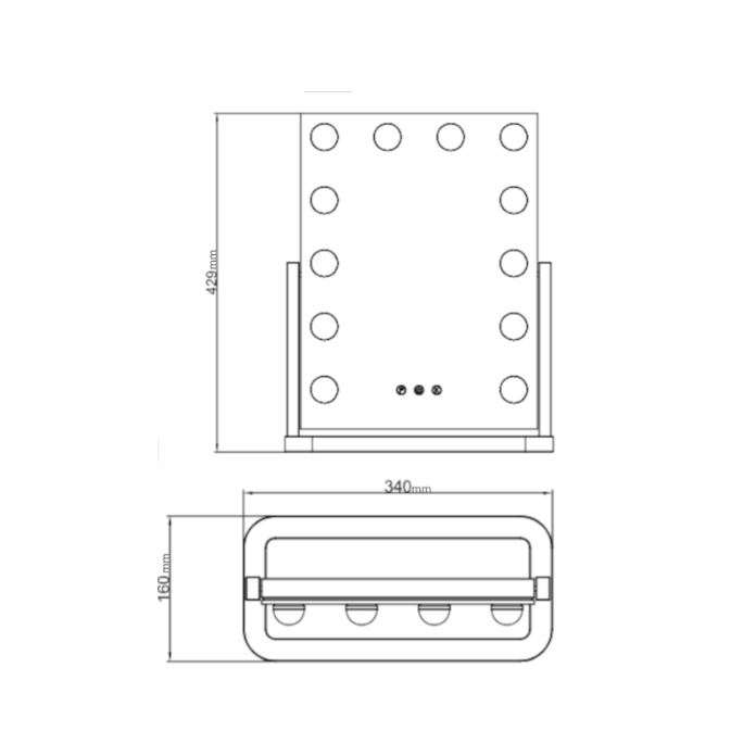 Espejo tocador con luz-2