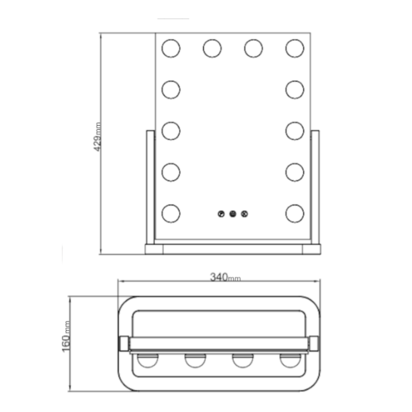 Espejo tocador con luz-2