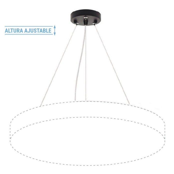 BASE + CABLE PARA PLAFÓN ZOOM